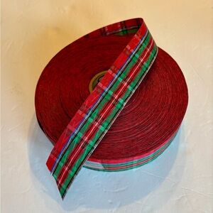 Plaid Lauren Style Ribbon Large Roll 1.5 In Wide